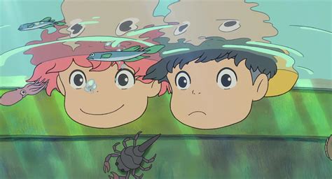 One fateful day, he finds a beautiful goldfish trapped in a bottle on the beach and upon rescuing her. Ponyo (2008) - Animation Screencaps