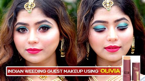 Indian Wedding Guest Makeup Tutorial Using Olivia Pan Stick Youtube