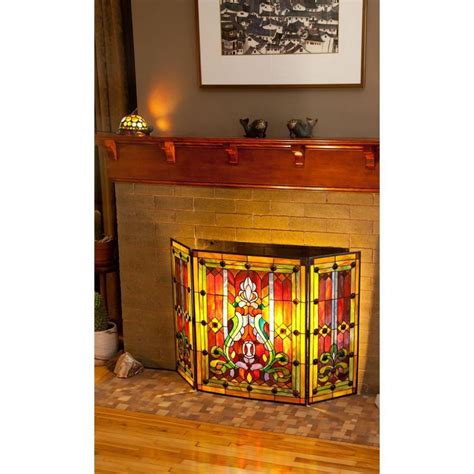Pin By Roman Koval On Stained Glass Candle Design Ideas Glass Fireplace Screen Stained Glass