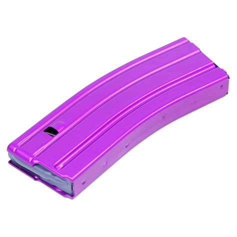 AR Cal Round Magazine With Anti Tilt Follower In Anodized Purple Veriforce Tactical