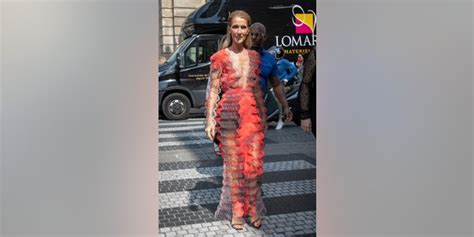 Celine Dion Risks Wardrobe Malfunction Nasty Fall While Out In
