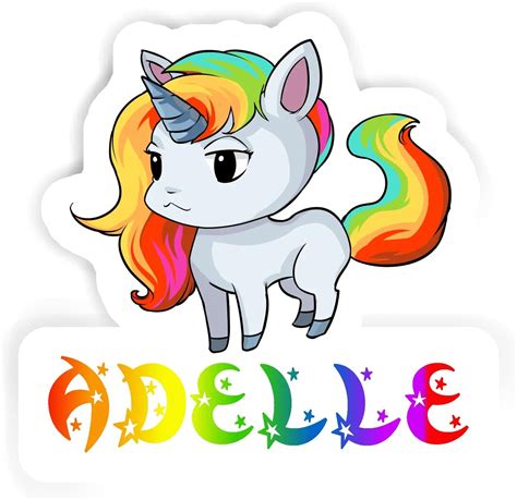 Adelle Unicorn Sticker Medium 55x55 Toys And Games