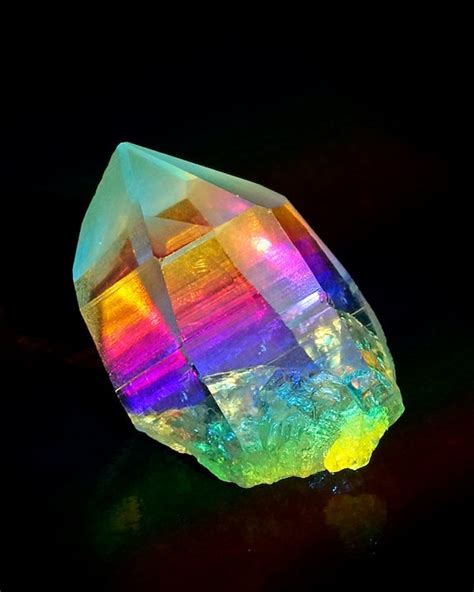Lemurian Seed Crystal Rainbow Color Art Crystal Healing Reiki Energy