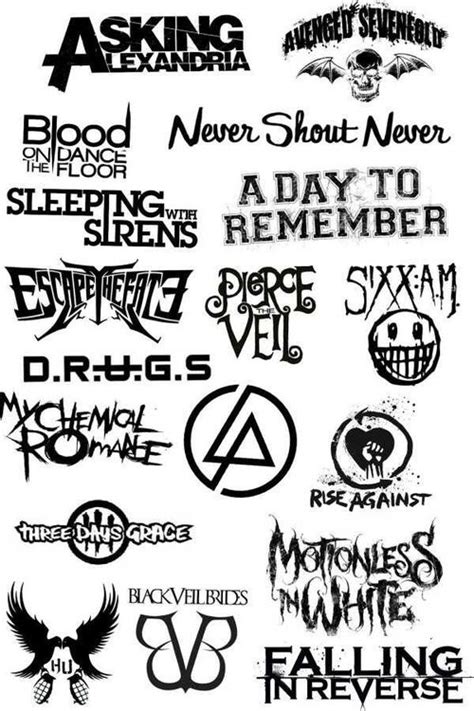 Rock Band Logos