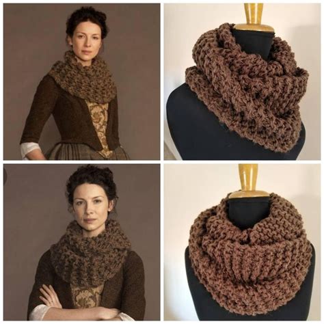 Outlander Claire Cowl Series Inspired Infinity Scarf Claire Etsy