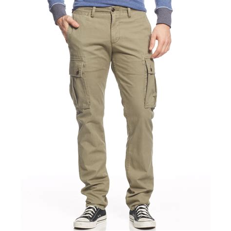 The cargo pants spotlighted here are all cut with surgical precision. Lyst - Dockers Slimfit Alpha Khaki Cargo Pants in Green ...