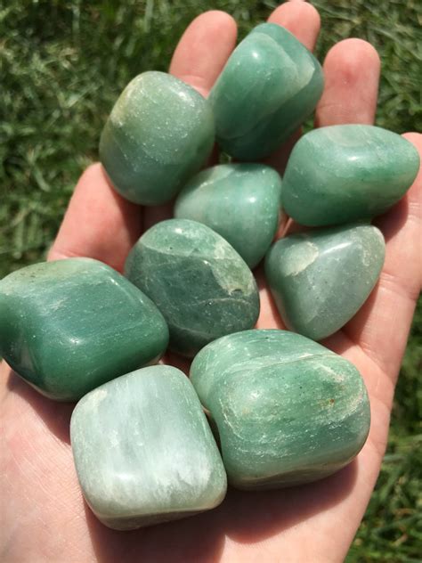 Green Aventurine Tumbled Stones Healing Crystals And Stones