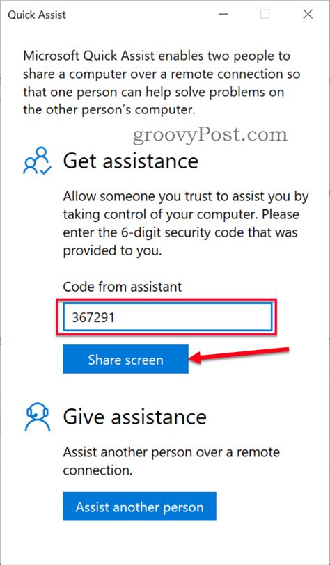 How To Connect To Anyones Windows 10 With Quick Assist