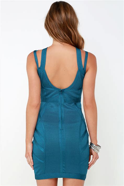 Sexy Blue Dress Bandage Dress Bodycon Dress 8900