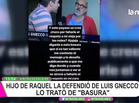 Luis gnecco tras la pérdida de su padre: Nano Calderón defendió a su madre y trató de "basura" a Luis Gnecco | soychile.cl