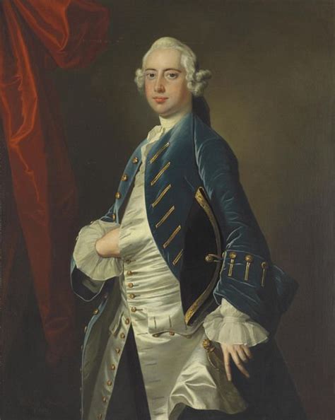 Thomas Hudson Portrait Of A Gentleman Three Quarter Length 1749