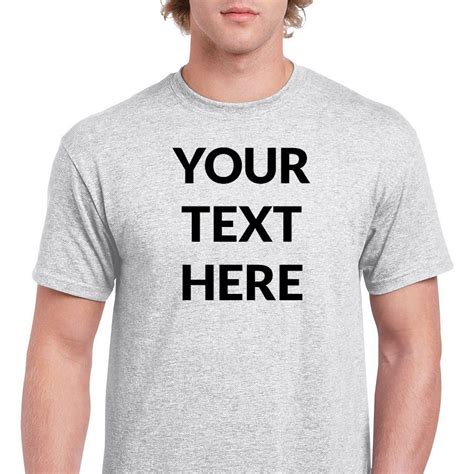 Add Your Own Text Personalized T Shirt Custom T Shirts Etsy Custom