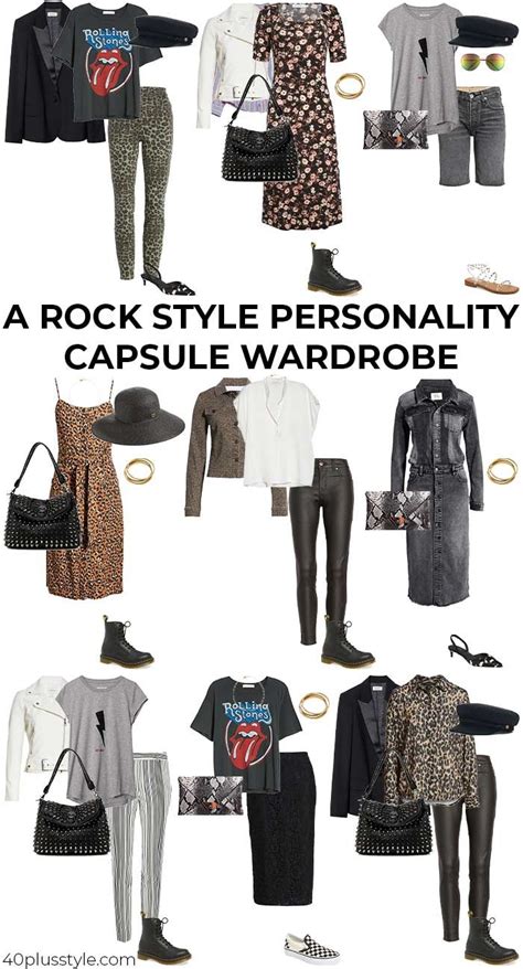 Rock Style Style Guide And Capsule Wardrobe For The Rock Style Chic Outfits Edgy Rock Chic