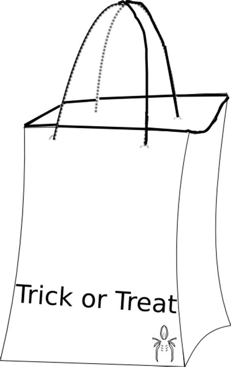 Trick Or Treat Bag Blank Clip Art At Vector Clip Art Online