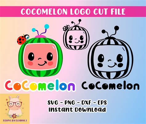 Cocomelon Logo Svg Png Eps Dxf Layered Cocomelon For Etsy