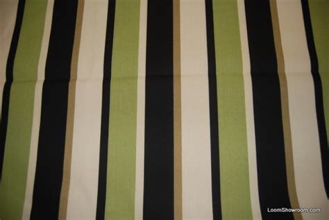 Classic Stripe Green Black And Beige Wide Stripe Outdoor Fabric Sun