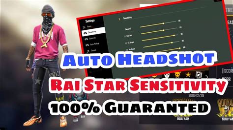 How to use free fire mod auto headshot? Rai Star Sensitivity View | How To Auto Headshot By Rai ...