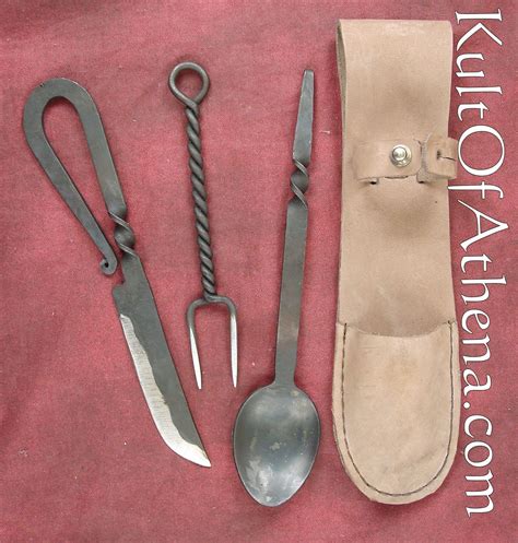 Victorian Era Eating Utensils Hand Forged Stainless Steel Eating