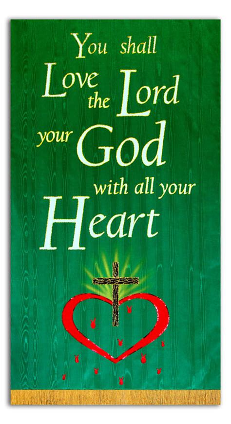 You shall love the Lord your God - Matt. 22:37 Bible Verse Banner