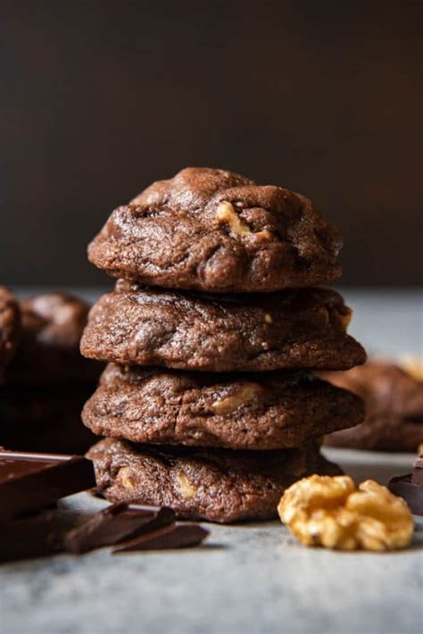 Best Fudgy Chewy Chocolate Brownie Cookies House Of Nash Eats