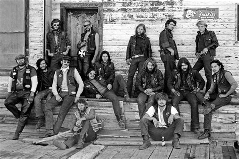 Members Of The Biker Gang Sons Of Silence Colorado 1971 Photo