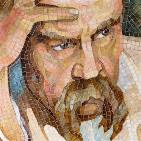 Stained Glass Mosaic Portrait Of Taras Shevchenko