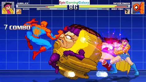 Spider Man And Wonder Woman Vs Jubilee And Modok In A Mugen Match Battle Fight This Video