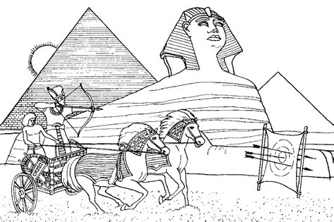 Egypt bowman - Egypt Adult Coloring Pages