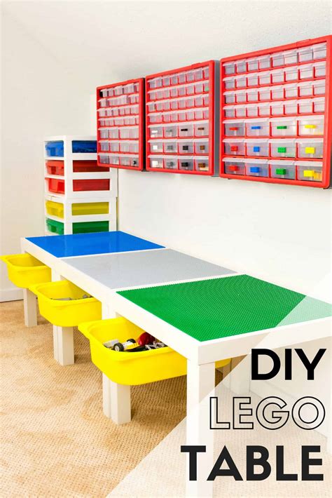 Easy Diy Lego Table With Storage The Handymans Daughter