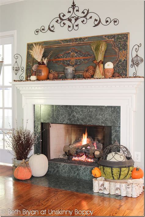 Here are some great decorating ideas to inspire you! Fall 2012 Mantel: Decadent and Textured - Unskinny Boppy