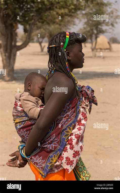 Opuwo Himba Mother Carrying Hi Res Stock Photography And Images Alamy