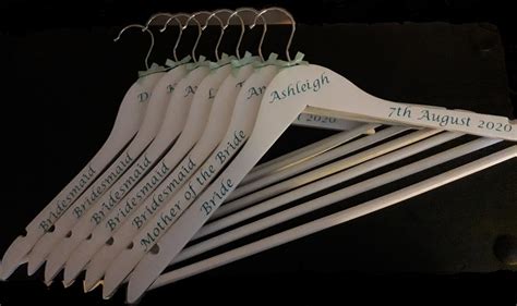 Personalised Wedding Coat Hanger All Rolescolours Available Etsy