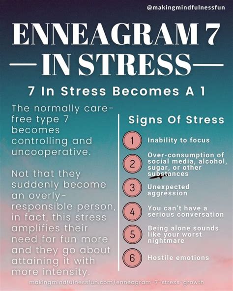 Enneagram 7 In Stress And Growth Making Mindfulness Fun