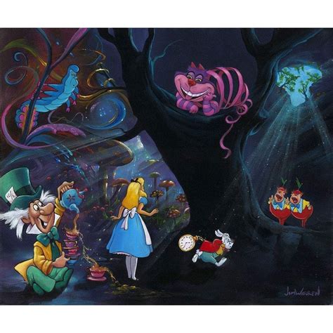 Disney Fine Art Alice In The Rabbit Hole Alice In Wonderland