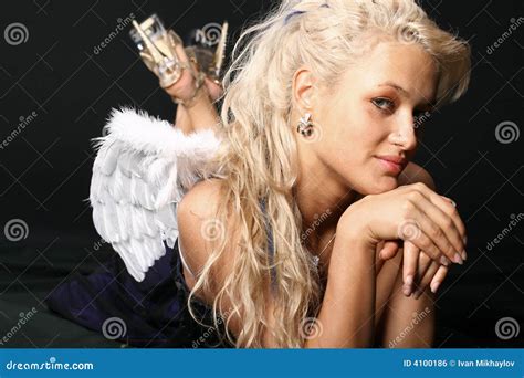 Angel Stock Photo Image Of Lady Closeup Caucasian Care 4100186