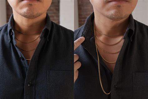 Chain Necklace Lengths For Men A Visual Guide · Cladright