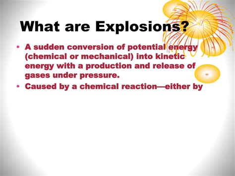 Ppt What Are Explosions Powerpoint Presentation Free Download Id