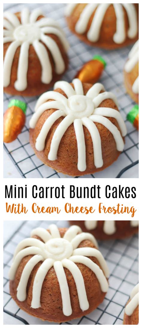 The cake batter is very thick, so you know the end result will be perfectly dense. Mini Carrot Bundt Cake | Trend in 2020 | Easy bundt cake ...