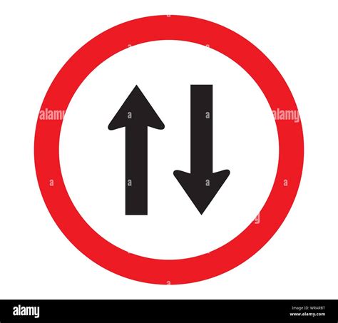 Two Way Sign Uk Stock Vector Images Alamy