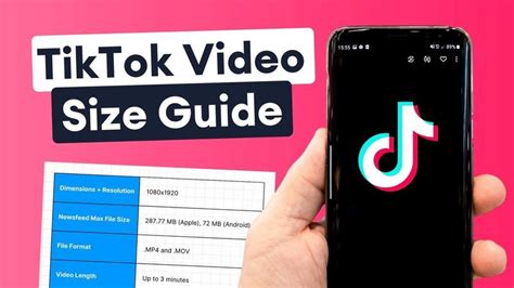 2023 Tiktok Video Dimensions Guide Best Length File Format And Duration