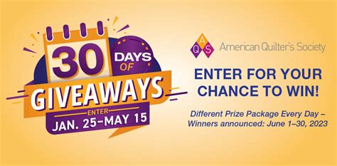 American Quilters Society Aqs Quilters Grand Giveaway