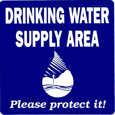 Drinking Water Supply Area Sign Large Vermont Rural Water Association