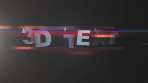 375 3d Text Intro Template For After Effects Enzeefx
