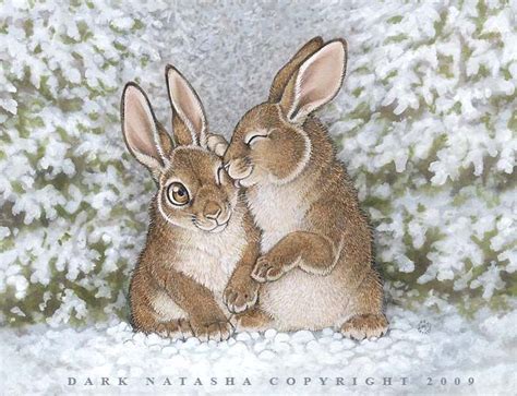 Snow Bunnies Cute Fuzzy Animals Pinterest