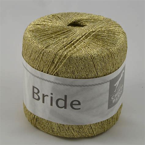 Bride 127 zlatá lurex - Francouzské příze na pletení a ...