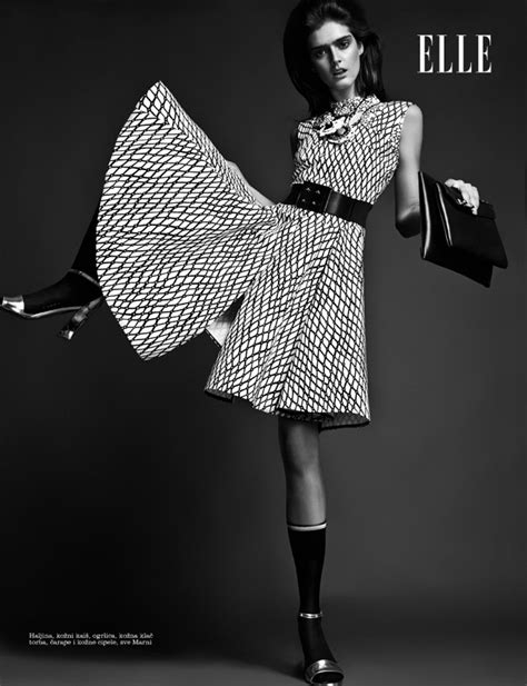Anouk Hagemeijer For Elle Serbia The Black And White Idea