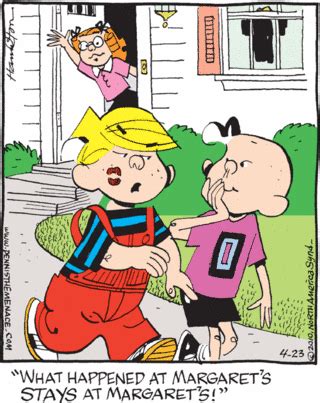 The Comics Section Dennis The Menace What Happened At Margaret S Stays At Margaret S