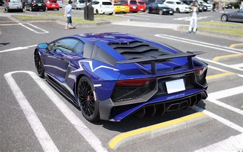Lamborghini Aventador Super Veloce Coupe Painted In Blu Sideris Photo