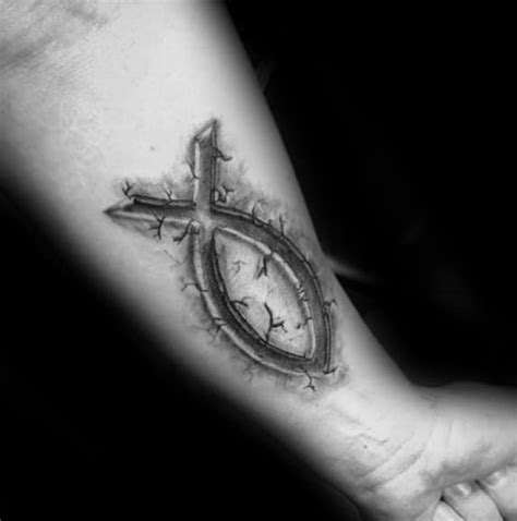 40 Ichthus Tattoo Designs For Men 2023 Inspiration Guide