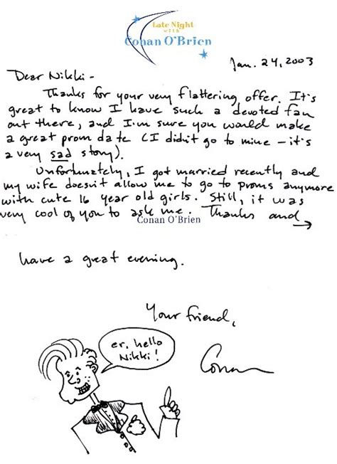 Ever wanted to write a friendly letter but didn't know how to do so? thank-you-note-conan-prom - That Eric Alper